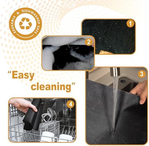 Oven Mat Liners for Bottom of Oven, 17"x25", 2PACK