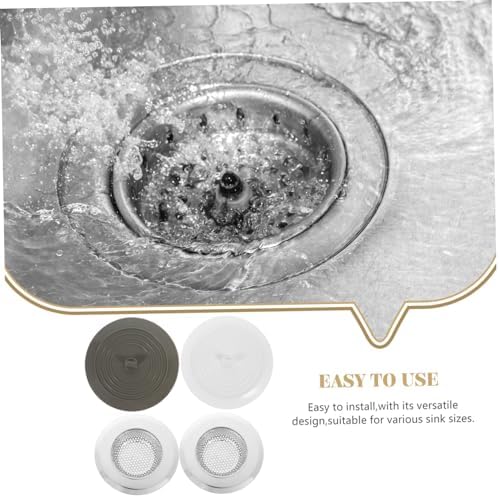 2 Sets Silicone Sink Strainers and Tub Stoppers for Drain Clogs