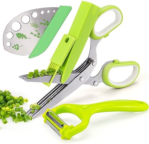 VlBlRlIT2025 Upgraded Herb Scissor,Leaf Stripper,Stainless Steel