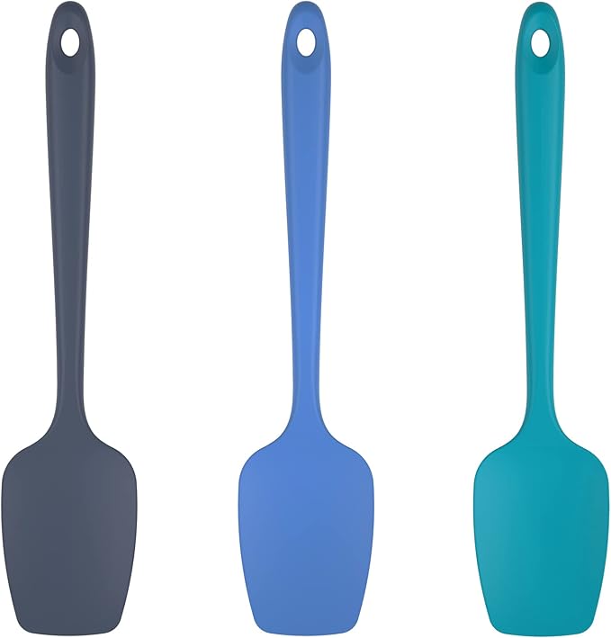 U-Taste Silicone Spoon Spatula Set, 600ºF High Heat Resistant Food Grade by U-Taste