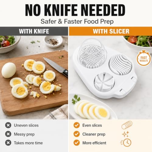 3-in-1 Egg and Strawberry Slicer, White