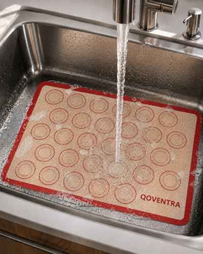 Set of 2 Silicone Macaron Baking Mats, 16.5 x 11.6 Inches