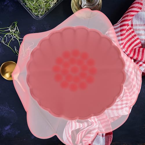 Healeved Silicone Stretch Lids, 4-Piece Bowl Covers