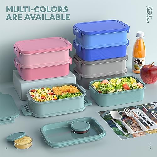 Jelife Bento Box Adult Lunch Box, 72oz Stackable Bento Lunch Box for