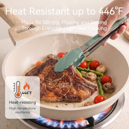 Silicone Kitchen Utensils Set, Heat-Resistant, BPA-Free