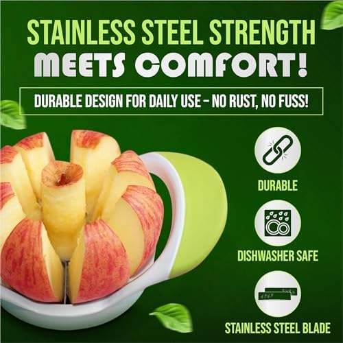 Apple Corer, Slicer & Cutter, Extra Large size, 4.75 Inches, Heavy