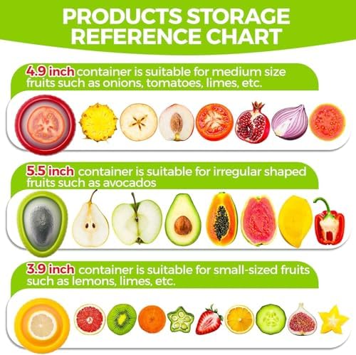 Silicone Fruit and Vegetable Storage Box, Set of 4