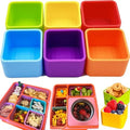 IELEK Silicone Lunch Box Dividers Square Bento Box Bundle Divider