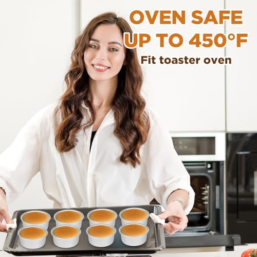 12 Pcs 4 Inch Round Cake Pans, Nonstick Aluminum Mini Cake Pans for