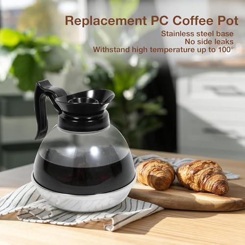 Coffee Carafe,12 Cup Coffee Maker Replacement Coffee Carafe1.2qt Abs
