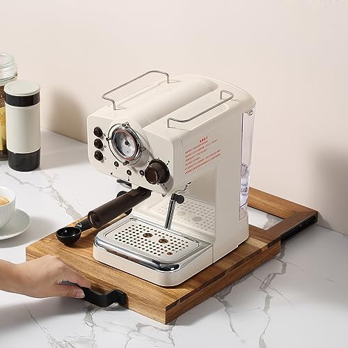 Natural Acacia Sliding Tray for Coffee Machine