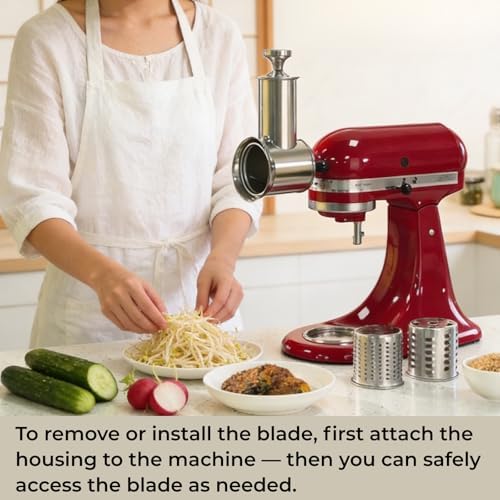 KitchenAid Stand Mixer Slicer Shredder Attachment, 5 Blades