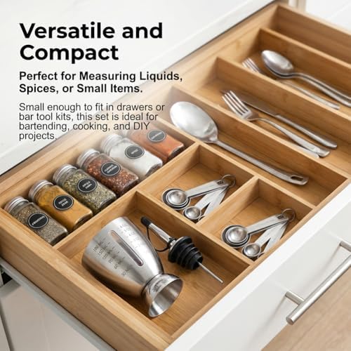 Cocktail Measuring Jigger Set, Shot Measure Double Jigger 1 oz 6 oz