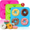Anaeat Full Size Donut Baking Pans 3 Pack, Big Size 4 Inch Silicone