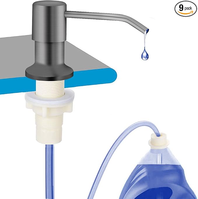 OHiHi Dish Soap Dispenser for Kitchen Sink, Countertop Sink Soap Dispenser by OHiHi