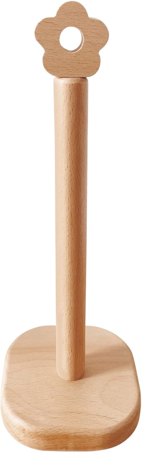 Paper Towel Holder, Wooden Kitchen Roll Stand Organizer Free Standing, by Cambiar