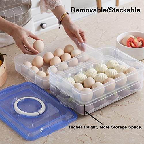 Deviled Egg Container with Lid, Portable Carrier Tray