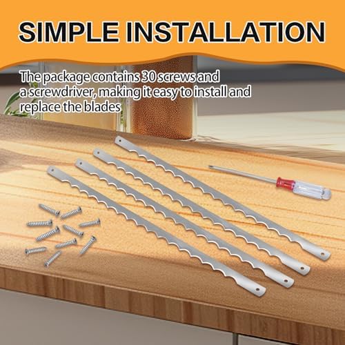 Bread Bow Knife Replacement Blades, 12 Pcs, 10.8" Stainless Steel