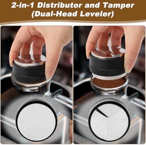 51mm Espresso Accessories Kit, Coffee Distributor & Tamper, Dosing