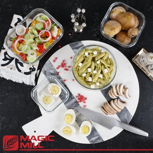 Magic Mill 24-Piece Borosilicate Glass Food Storage Set
