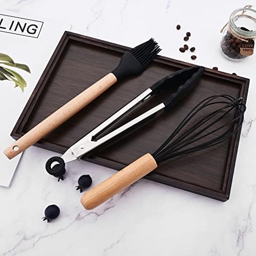 1pcs Black Silicone Basting Pastry Brush. Nonstick Heat Resistant