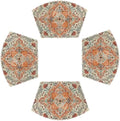 Artoid Mode Farmhouse Bohemian Wedge Shaped Placemats Set of 4