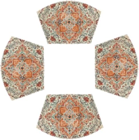 Artoid Mode Farmhouse Bohemian Wedge Shaped Placemats Set of 4