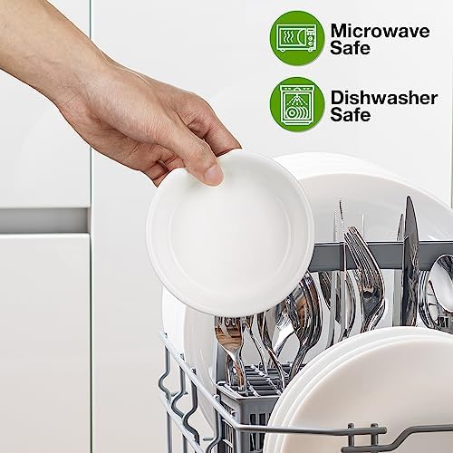 4 Pack Ceramic Spoon Rest with Metal Holder, Gencywe 4.8 inch Spoon