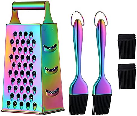 Rainbow Cookware 4 Sides Box Grater Slicer,Mingcheng Kitchenware