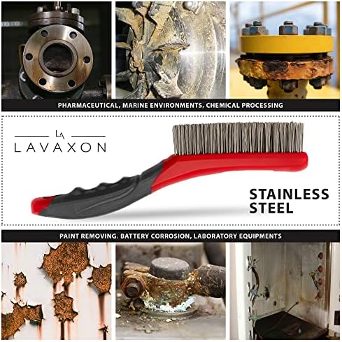 Lavaxon Wire Brush Set, 10 Inches, Pack of 2