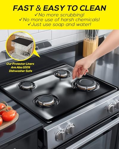 FLASLD Silicone Stove Cover Gas Stove Top Burner Covers for Samsung