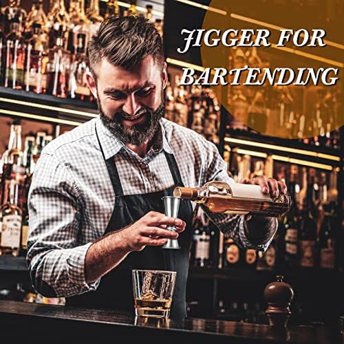 Yinkin 9 Pcs Jigger Bartending Cocktail 2 oz 1 oz Japanese Double