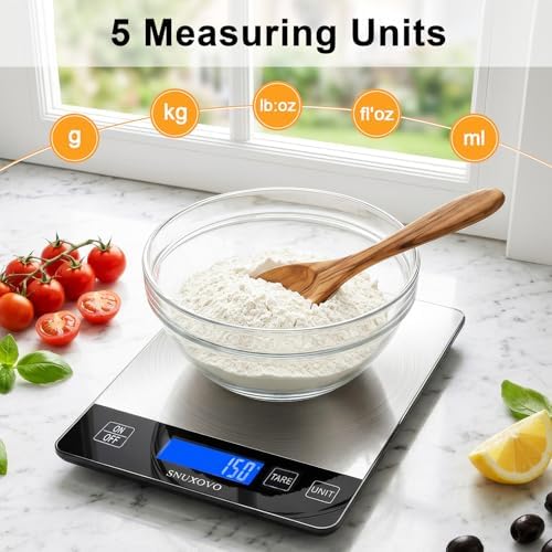 Food Scale, 33lb Digital Kitchen Scale for Cooking Baking