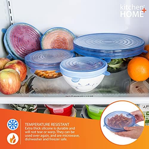 Kitchen + Home Silicone Stretch Lids, Set of 10