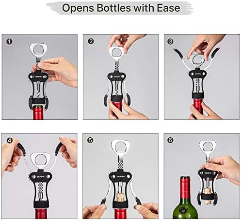 Beneno Wine Opener with Stainless Steel Wine Foil Cutter, Midnight