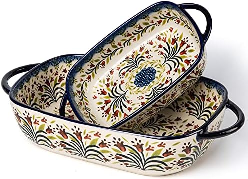 Baking Dish Ceramic Baking Pan Blue Casserole Dish Rectangular Baking