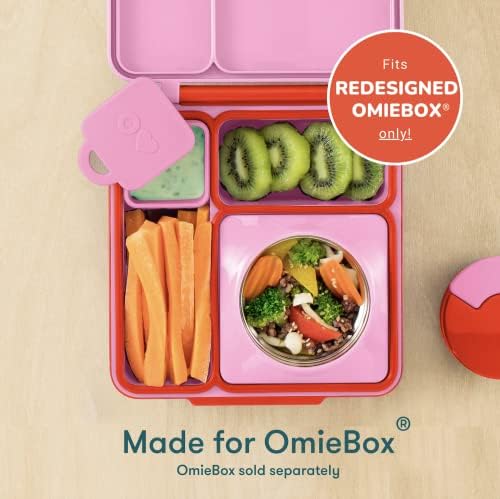 OmieBox (2 pack) Leakproof Dips Containers To Go, Salad Dressing