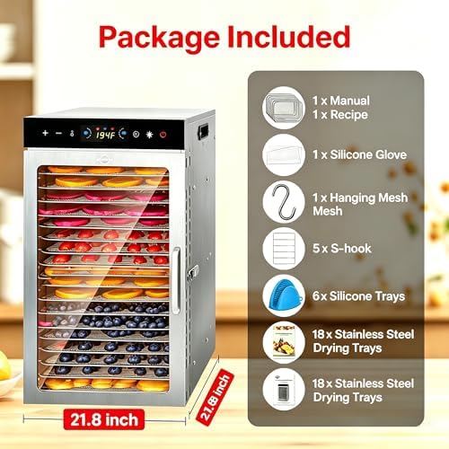 18-Tray Dual-Fan Food Dehydrator