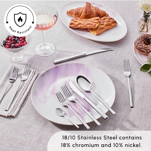Karaca Tivoli Silverware Set For 6, 30-Piece Everyday Flatware Set