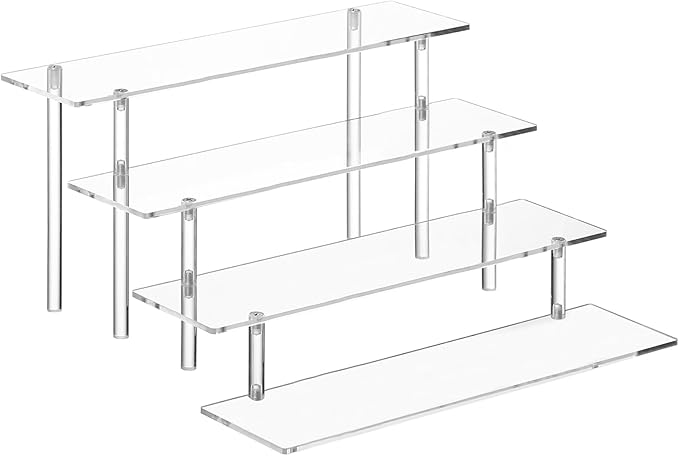HENABLE 4 Tier Acrylic Perfume Organizer Stand, Funko POP, Dessert Display by HENABLE