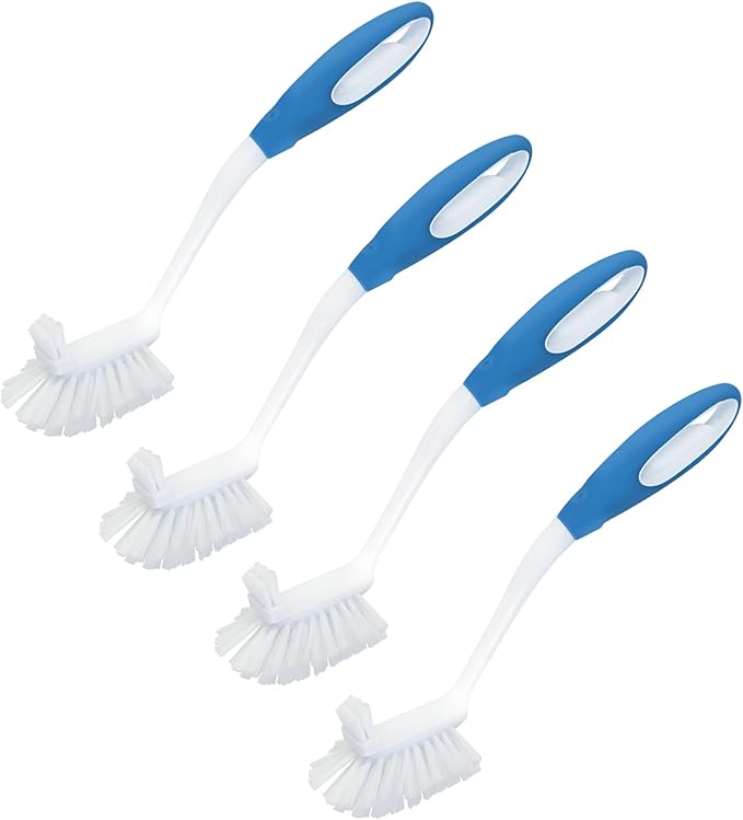LOLA Pro Utility All Purpose Kitchen Cleaning Brush, 4 Pack, Durable Bristles by LolaProducts