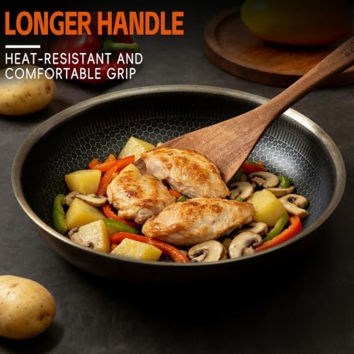 10-Piece Natural Teak Wooden Kitchen Utensil Set