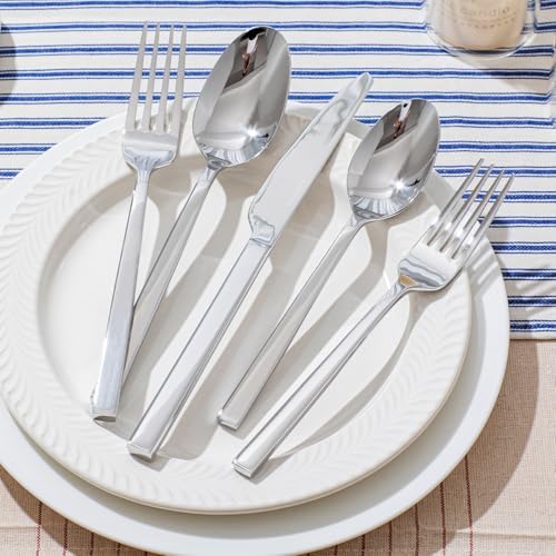 Silverware Set for 4, 20 Piece Flatware Set, Stainless Steel