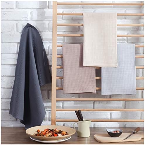 PY HOME & SPORTS Dish Towels Set, 100% Cotton Waffle Weave Kitchen