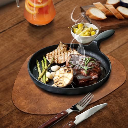 ADRIMER Oval Placemats Set of 4, 4 Colors, Heat Resistant 13x17