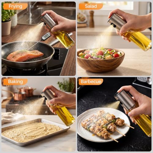 4 Pack 100ml Glass Olive Oil Sprayers