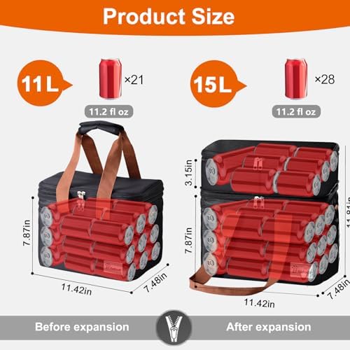 Lunch Bag Upgraded Insulated Lunch Box for Men and Women - 15-20L