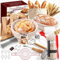 Sourdough Starter Kit, Rattan Banneton Baskets