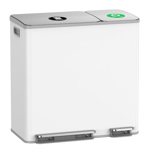 Lovewind Dual Trash and Recycling Bins by LOVEWIND