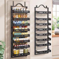 8-Tier Pantry Door Organizer, Large 2 IN 1 Wall Mount or Over The Door